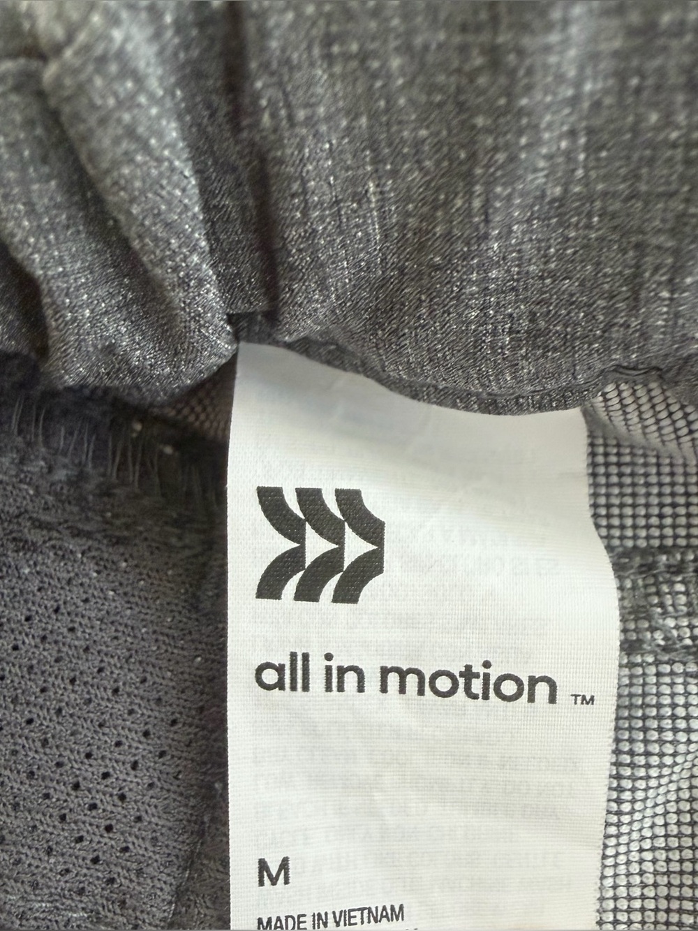 All in Motion Boys Medium Heather Gray Performance Golf / Active Shorts - Picture 5 of 7